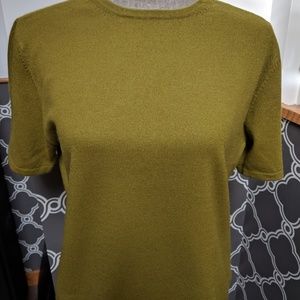 Cashmere short sleeve sweater